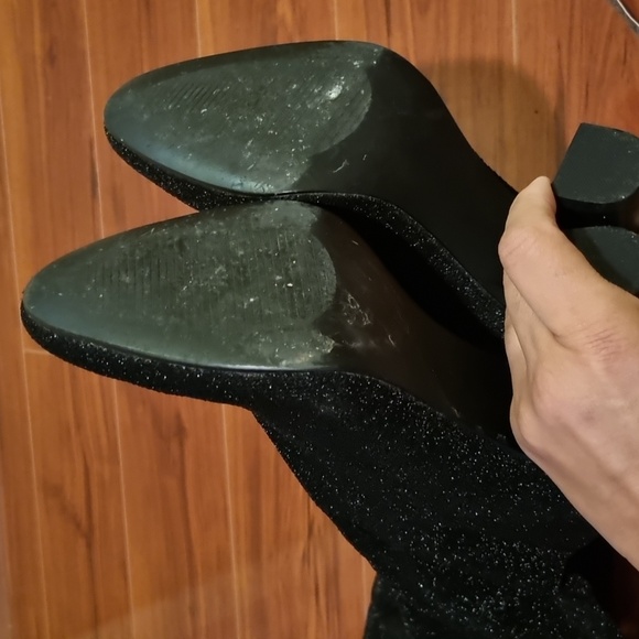 Aldo Sparkling Black Over-the-Knee Boots - Picture 10 of 15